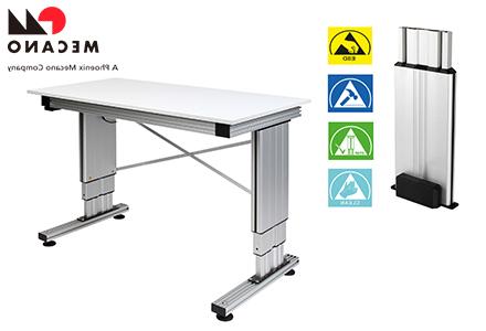 Mecano RK lifting posts - Adjusting devices from workstations to complex mechanical engineering systems